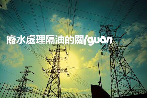 廢水處理隔油的關(guān)鍵技術(shù)與以后趨勢(shì)？